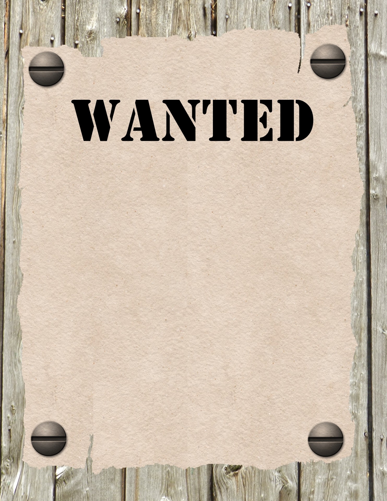 Wanted poster